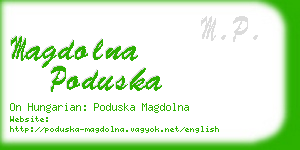 magdolna poduska business card